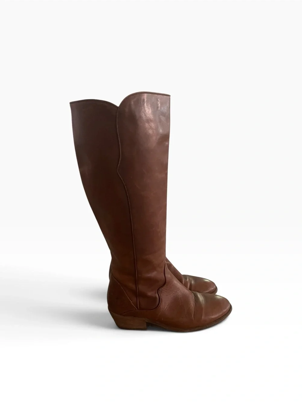Frye Carson Women's Tall Brown Leather Boots Size 8